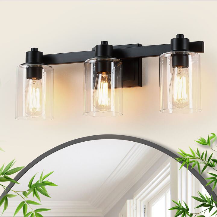 22" Modern 3-Light Dimmable Indoor Wall Sconce