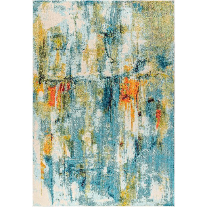 Contemporary Pop Modern Abstract Waterfall Area Rug