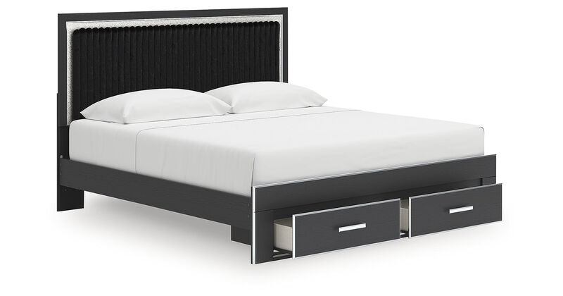 Birmonton King Upholstered Panel Storage Bed image number 4