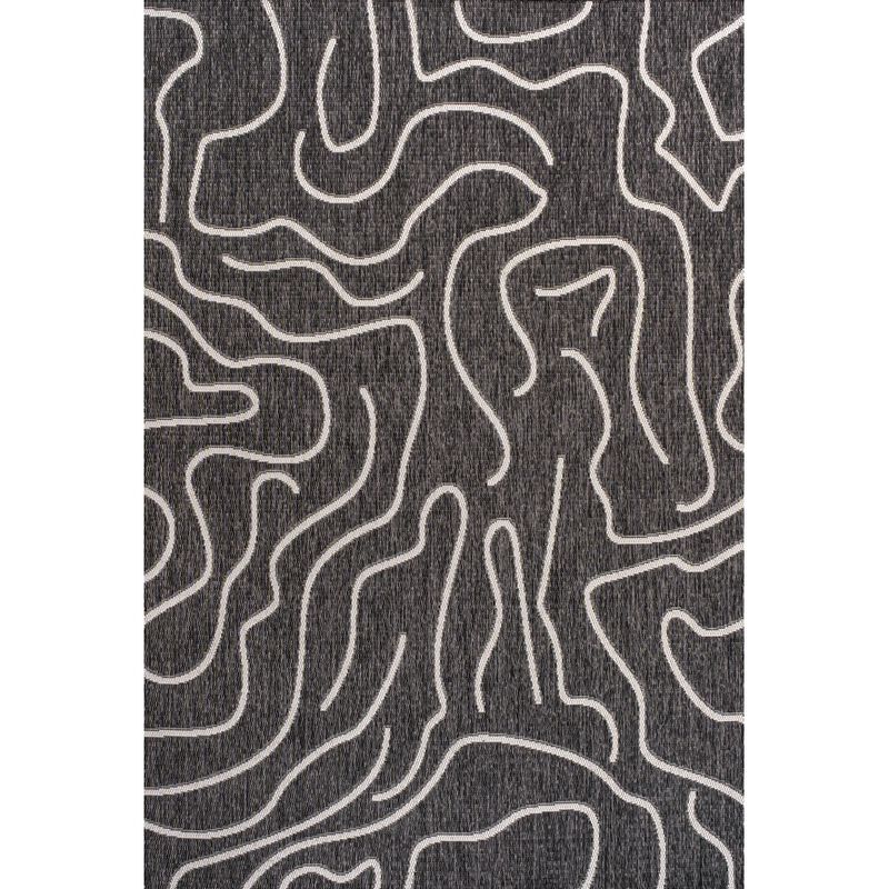 Nolan Modern Coastal Organic Shapes Indoor/Outdoor Area Rug
