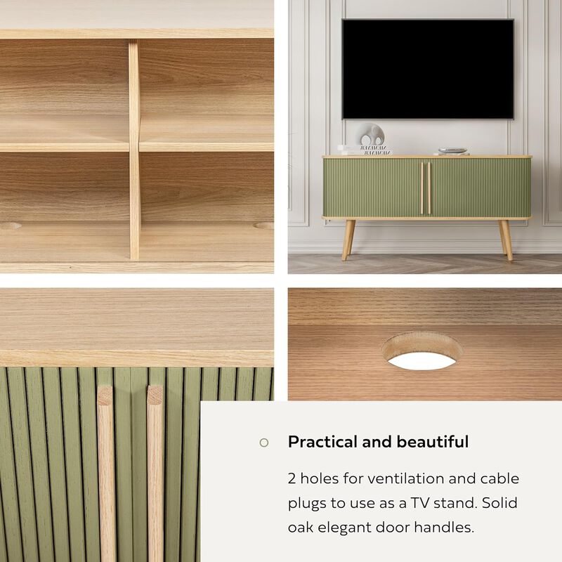 SLIDDO 53'' Sideboard with Doors and Shelves - Credenza.