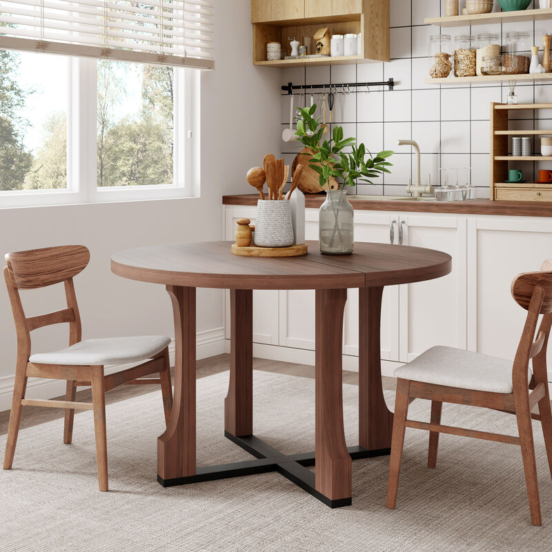 Merax Round Farmhouse Dining Table