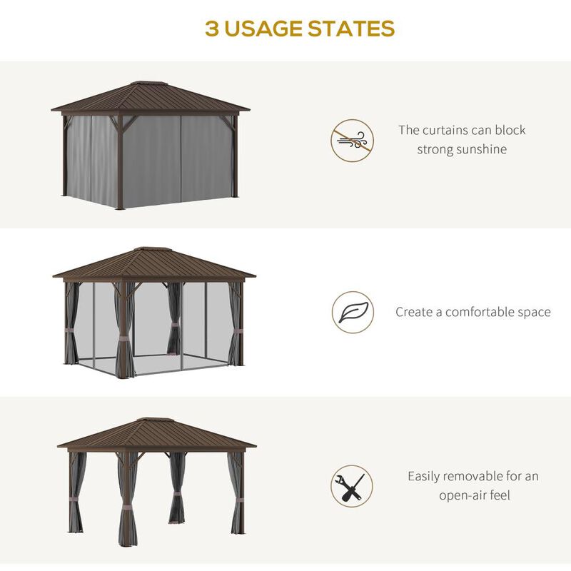 Hivvago 10x10 Pop Up Canopy Tent with Sidewalls image number 6