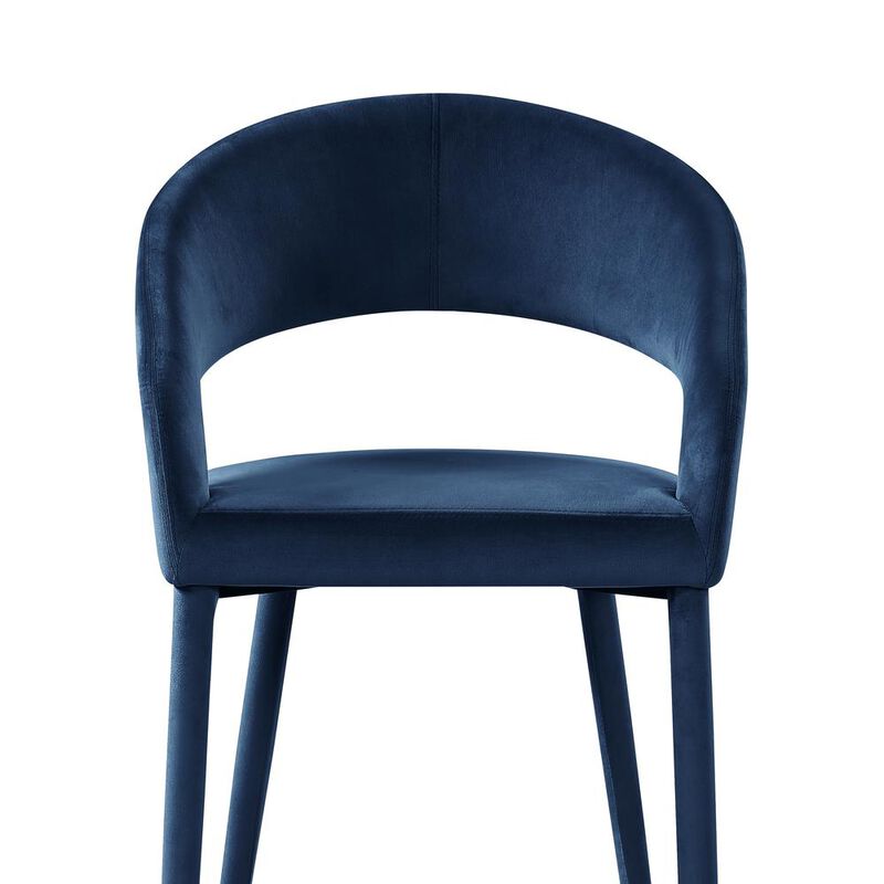 Jacques Velvet Navy Dining Chairs (Set of 2) image number 3