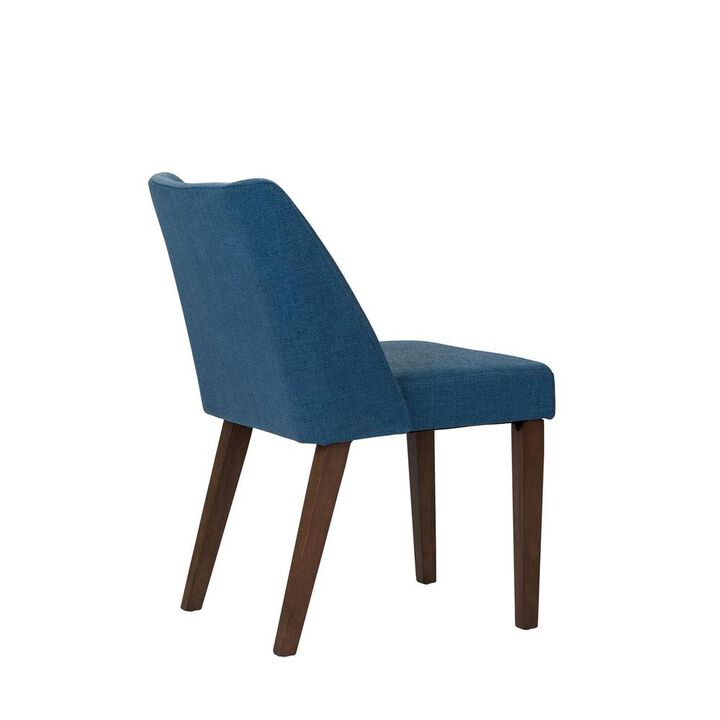 Liberty Furniture Space Savers Nido Chair - Blue (RTA) in Satin Walnut