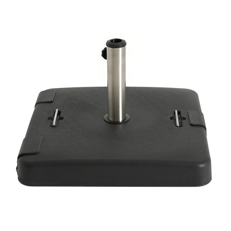 Christopher Knight Home Figi Outdoor 119 lb Concrete and Stainless Steel Square Umbrella Base image number 0