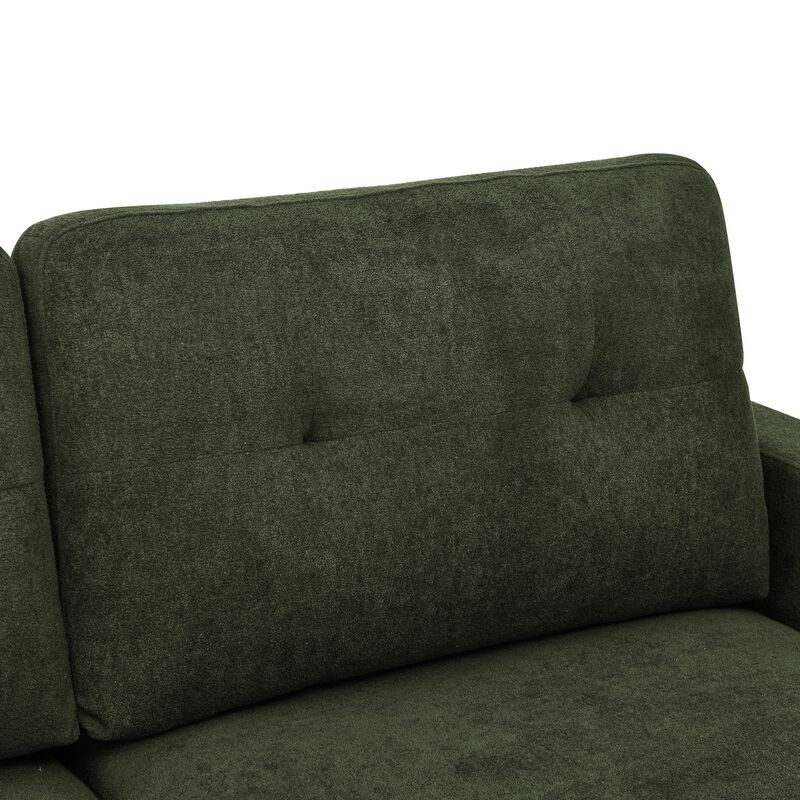 Samzum Mid-Century Modern Upholstered Tufted Loveseat image number 5
