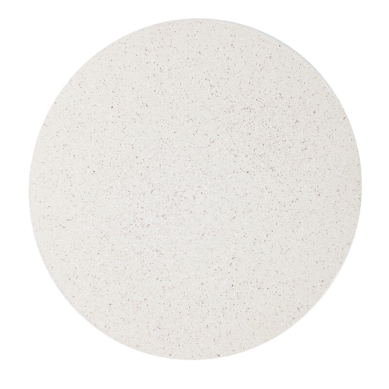 Kline Mid-Century Modern Brutalist Indoor/Outdoor Accent Table