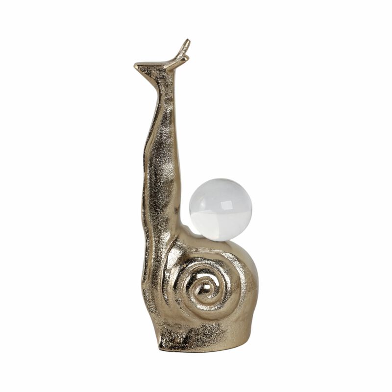 Tall Snail With Acrylic Ball image number 0