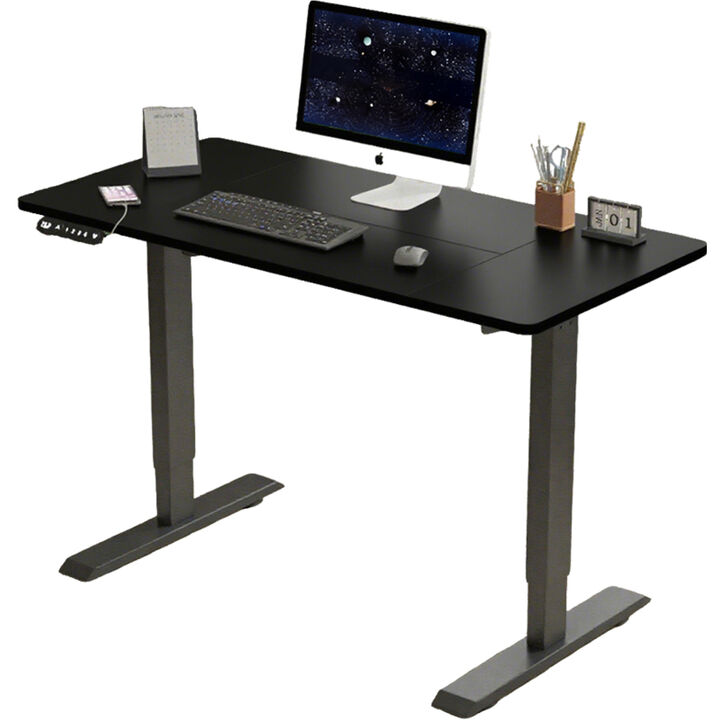GOODSILO Electric Standing Desk with Height Adjustable Feature for Home and Office Modern Computer Table Gaming Desk