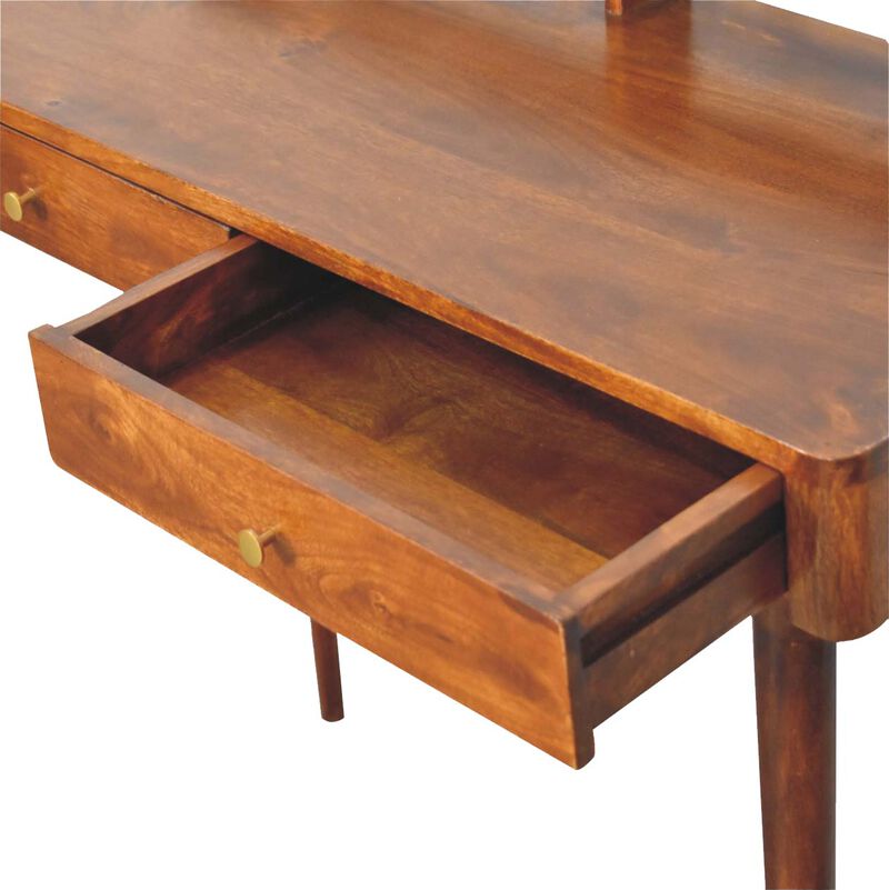 Artisan Furniture Solid Wood Elevated Chestnut Console Table