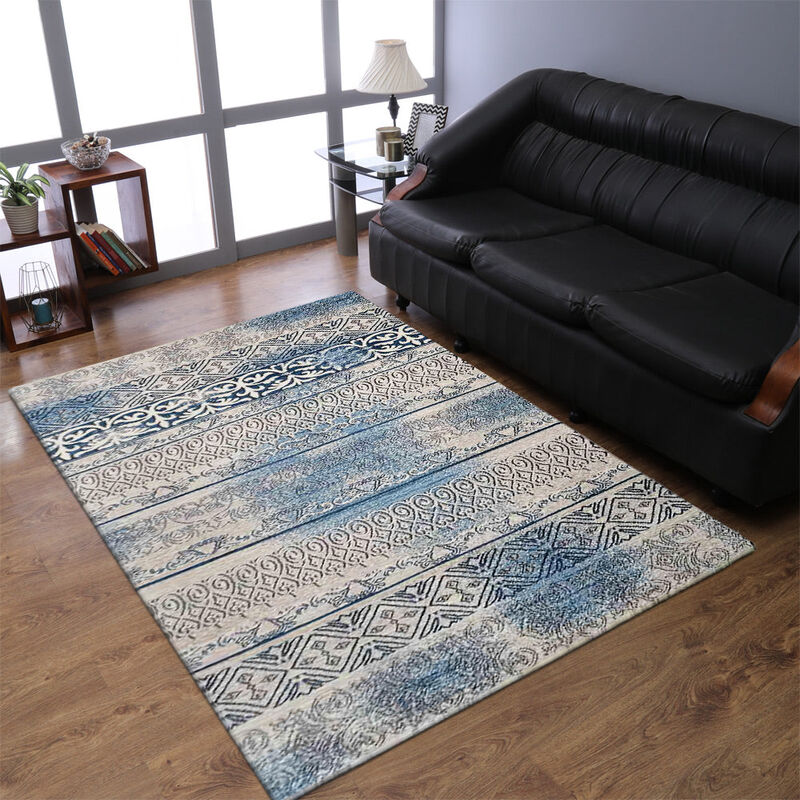 RUGSOTIC CARPETS MACHINE MADE HEATSET POLYPROPYLENE AREA RUGS  - Rectangle Shape, Contemporary Modern Design, Midium Pile Machine Made Area Rugs (M00005) image number 1
