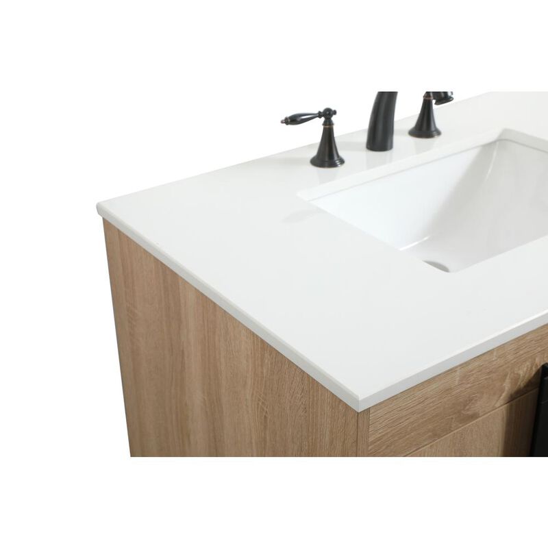Elegant Kitchen and Bath 36 inch Single bathroom vanity in mango wood