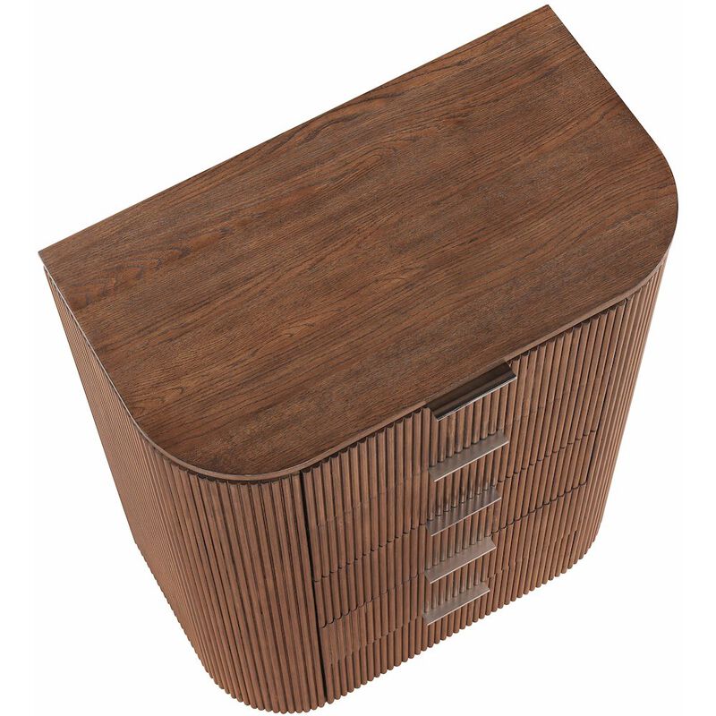 Meridian Furniture Astrid Solid Wood And Oak Veneer Chest