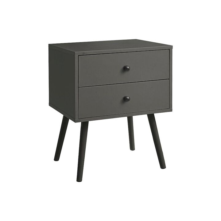 Accent Table, Storage Drawer, Grey Laminate, Modern, Contemporary