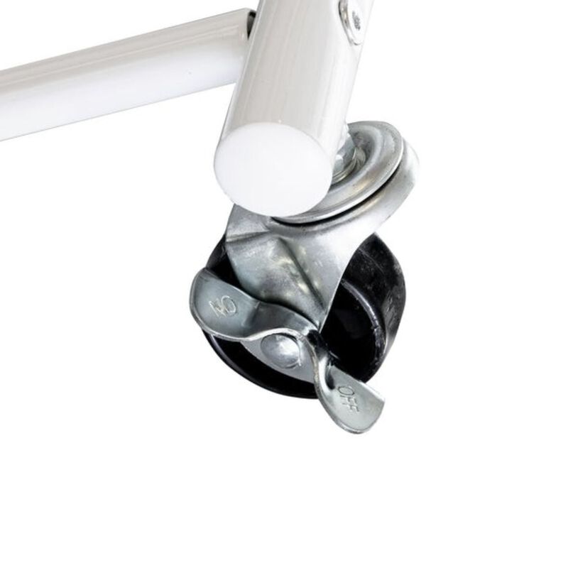 Hivvago White Rolling Multi Use Laundry Clothes Drying Rack