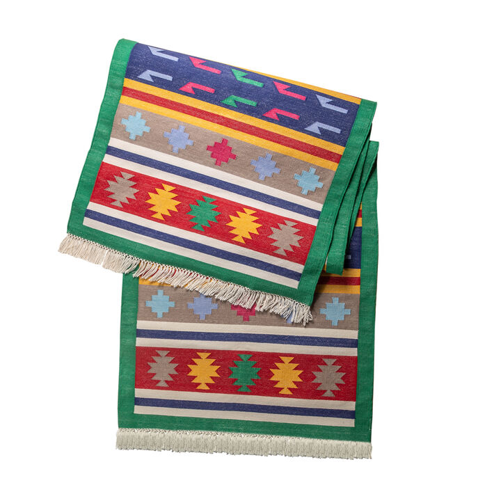 Faridkot Flat Weave Runner Rug