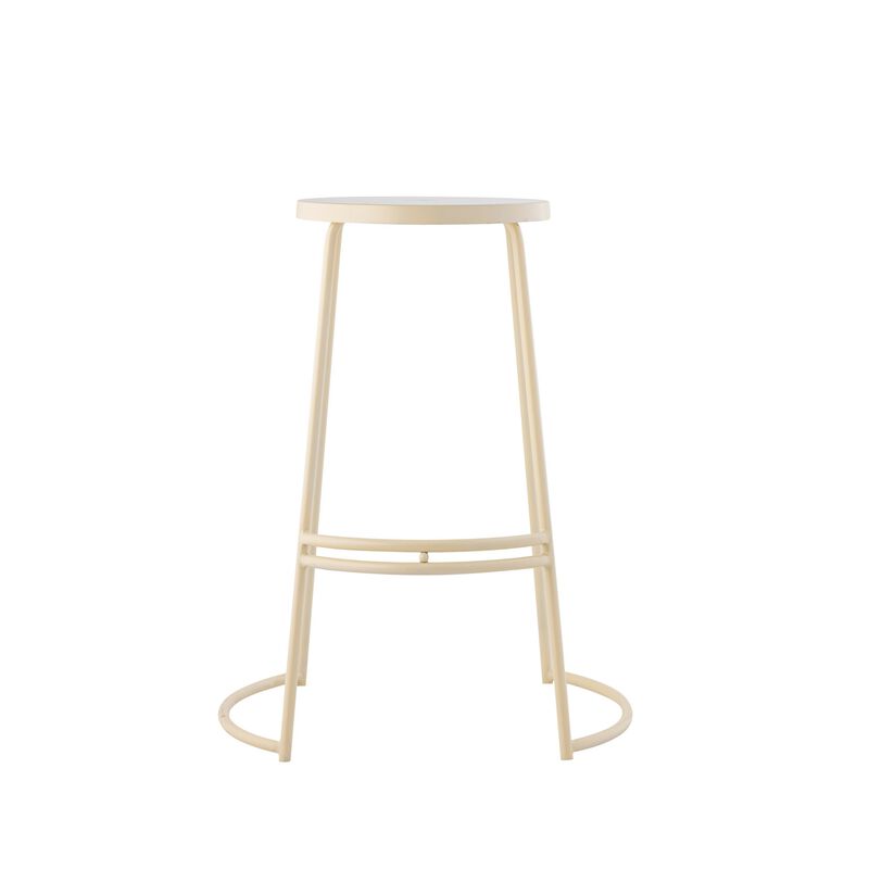 Hula Modern Designer Iron Curved Backless Bar Stool