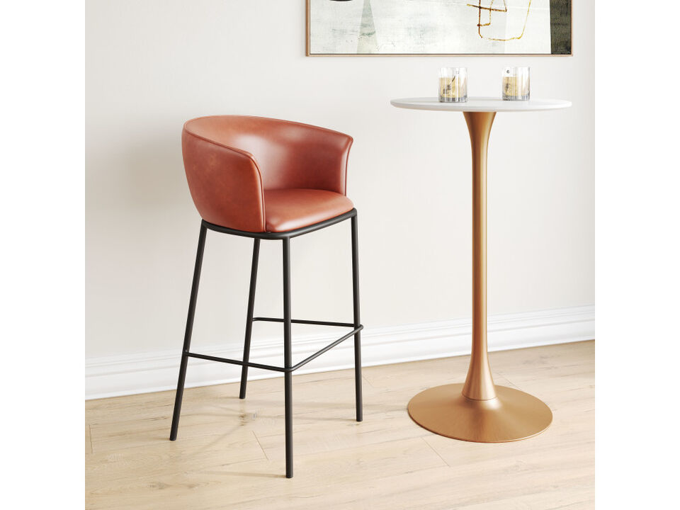 Garston Barstool Brown