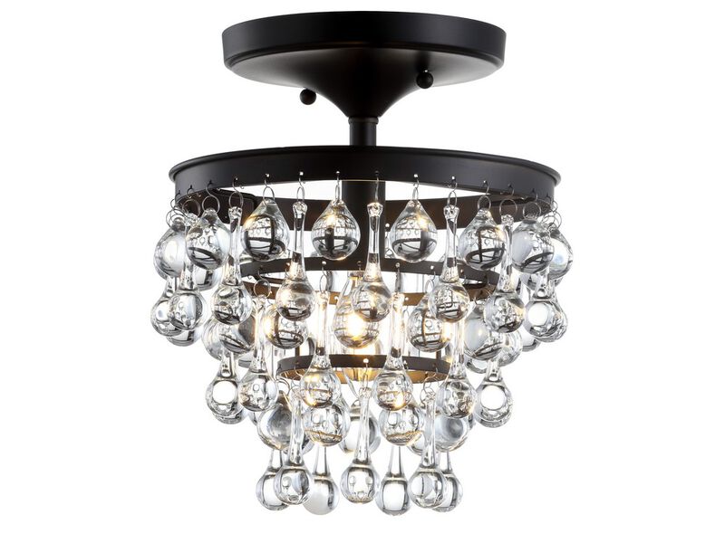 Toronto Metal/Crystal LED Flush Mount