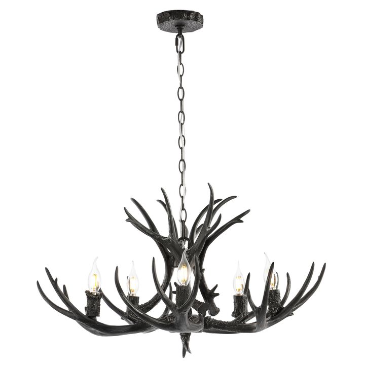 Eldora Adjustable Resin Antler LED Chandelier