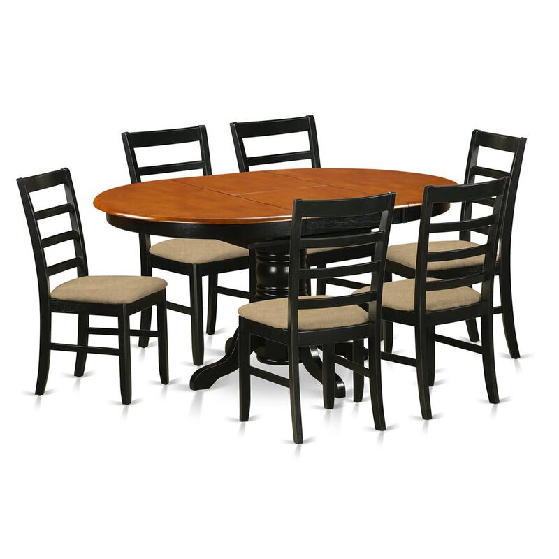 Dining set - 7 Pcs with 6 Wooden Chairs