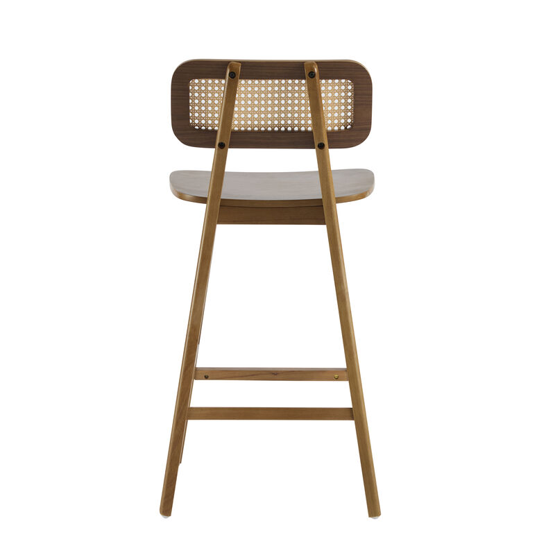Merax 2 Pieces Wood Bar Stools Dining Chairs