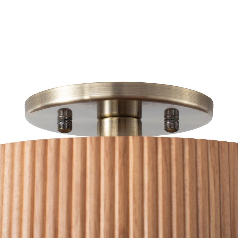 NOVA OF CALIFORNIA Tambo Semi-Flush Mount Ceiling Light - Natural Ash