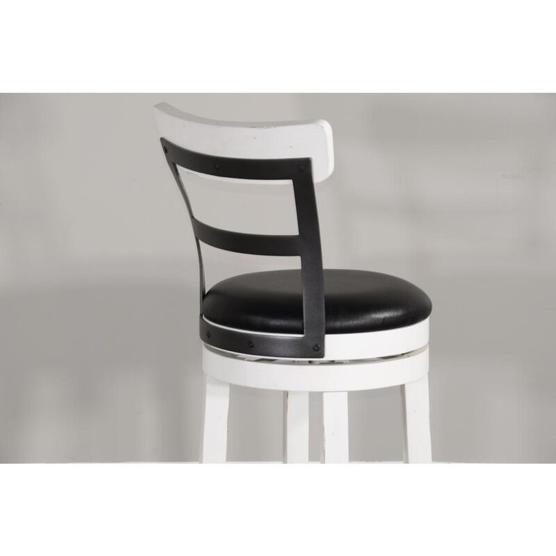 Sunny Designs Counter Barstool with Back & Swivel, Cushion Seat