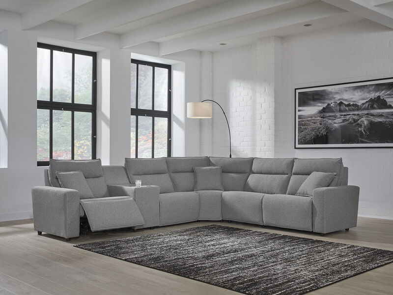 ModMax II 6-Piece Power Reclining Sectional with Console image number 1