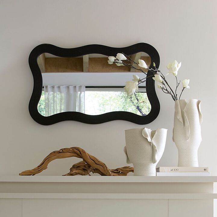 Deli Wavy Bamboo Mirror