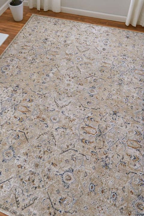 Pasha 39M6F Beige/Blue 6'7" x 9'6" Rug