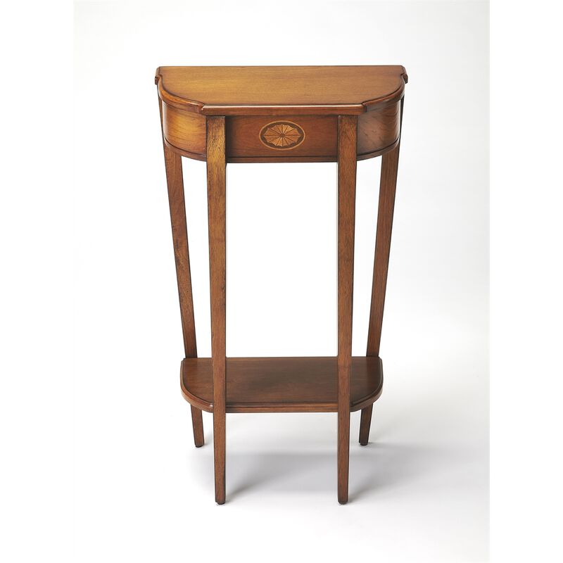 Medium Brown Small Console Table for Entryway or Living Room