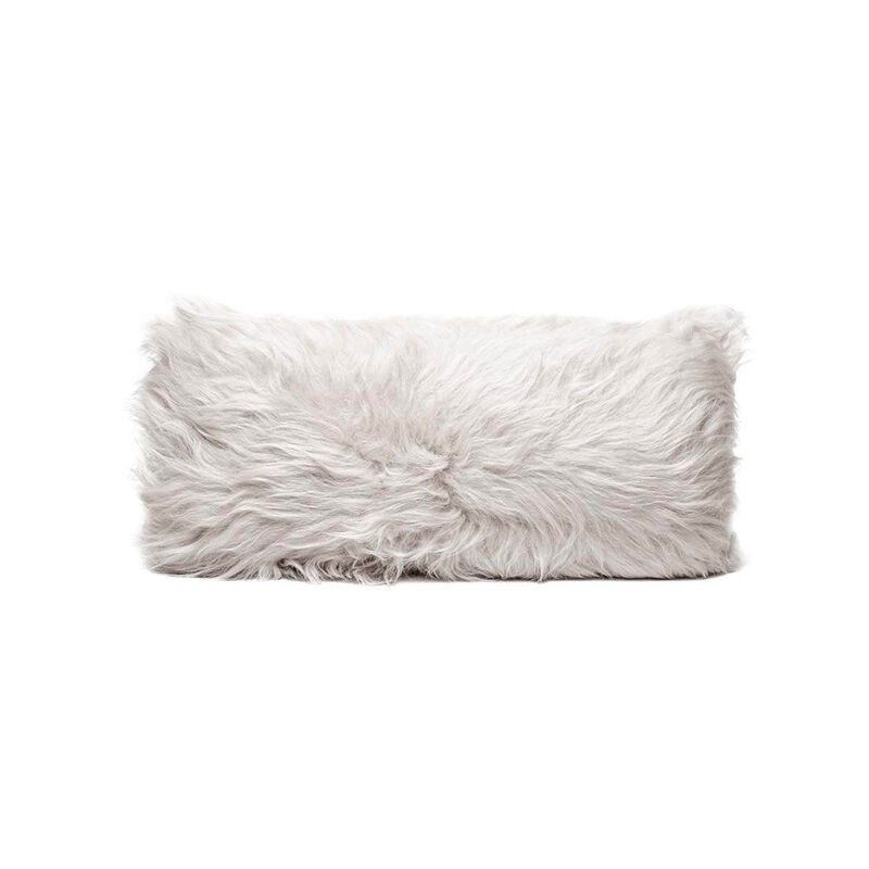 Long Hair Sheepskin Pillow Cover 12&Prime; x 24&Prime;