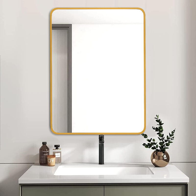 ELEMENT ACE 24x32 Inch Premium Framed Rectangular Wall Mirror with Shatterproof Glass image number 3