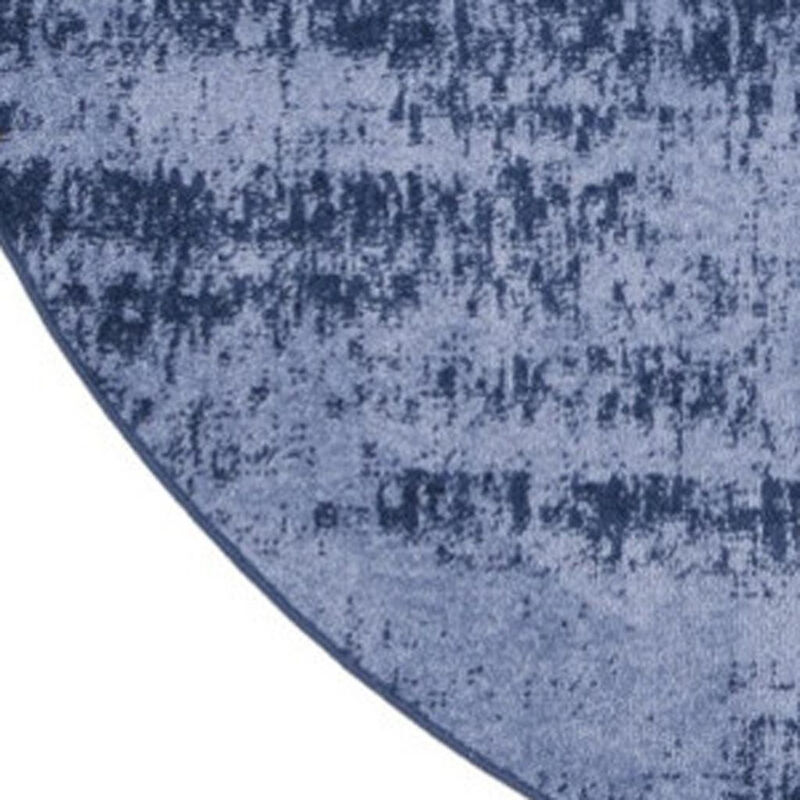 HomeRoots Round Abstract Indoor Outdoor Area Rug image number 2