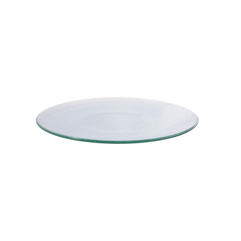 Turgla Fusion Glass dia.9" Round Clear Glass Plate (Set of 4) image number 1