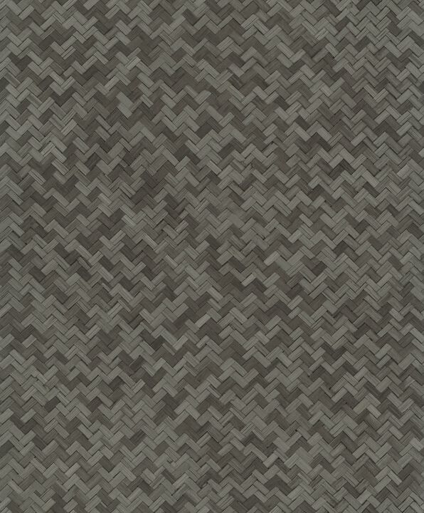 Eden Rattan Silver Grey Wallpaper EN3331114