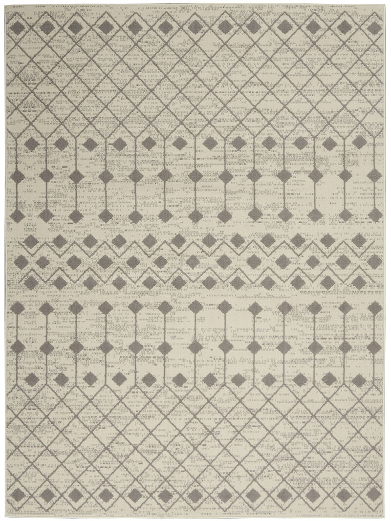 Grafix GRF37 Ivory/Gray 6' x 9' Rug