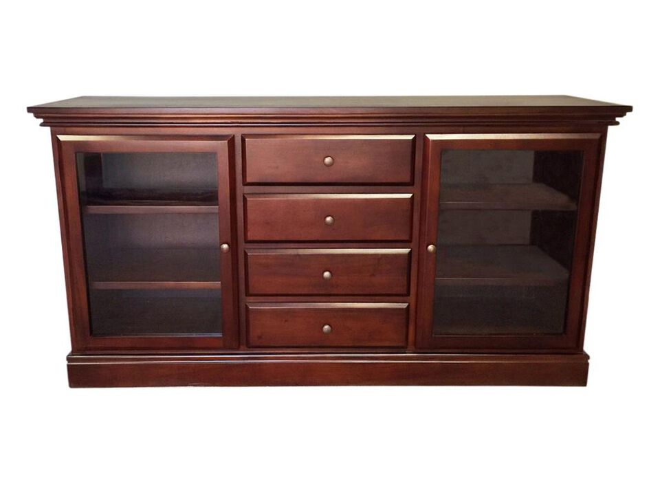 Glass Front Bookcase Buffet