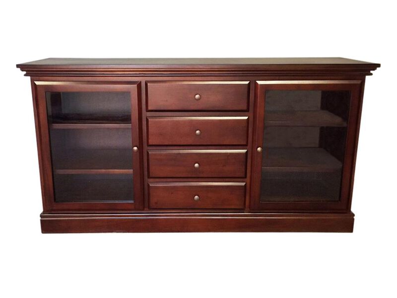 Glass Front Bookcase Buffet