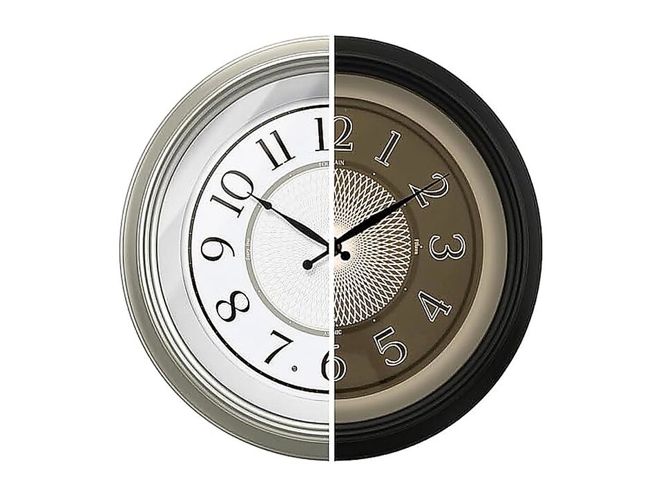 Galaxy 18 Large Luminous Atomic Clock Night Light Lighted Wall Clocks Bedroom
