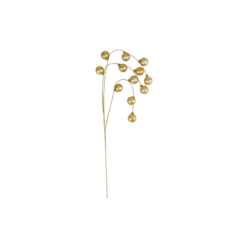 Gilded Polyethylene Ball Spray with Iron Stem image number 0