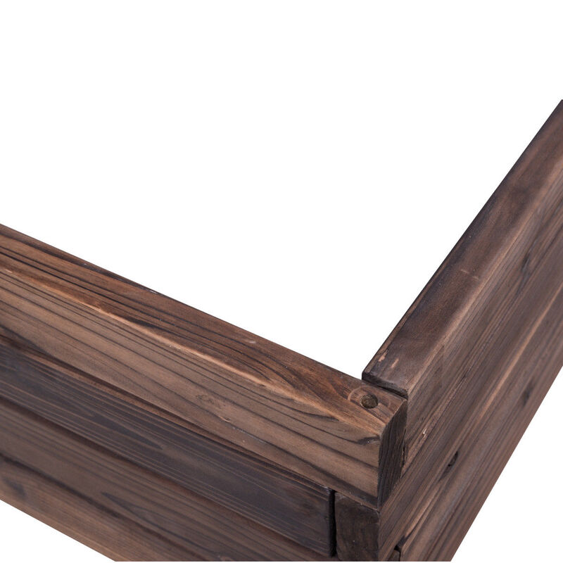 Elevated Wooden Garden Planter Box Bed Kit image number 8