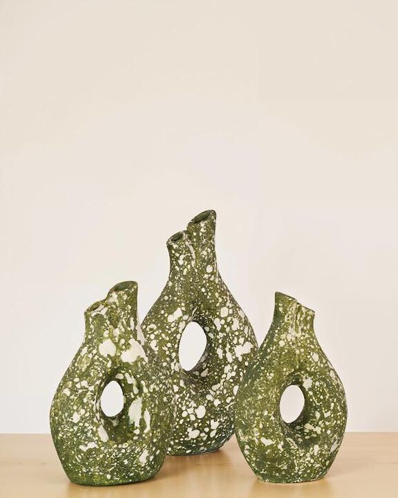 Olive Oil Green Small Vase