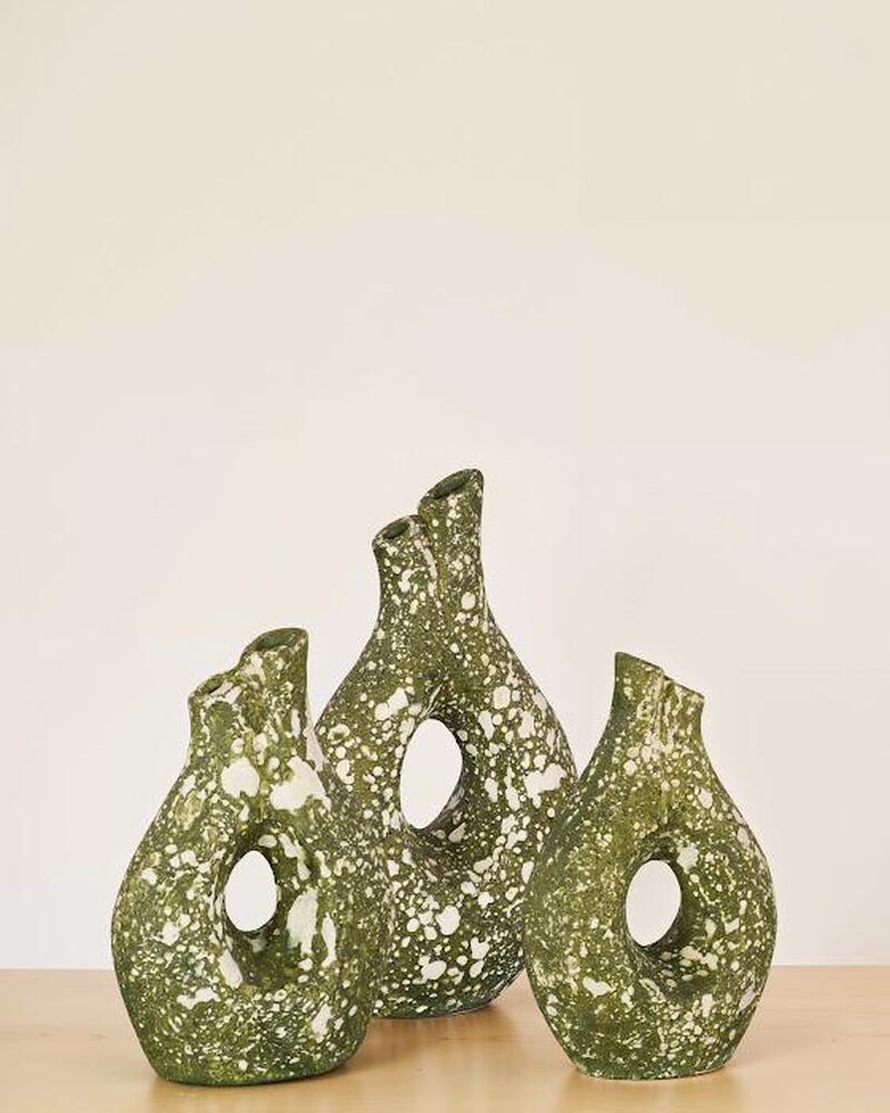 Olive Oil Green Small Vase image number 1