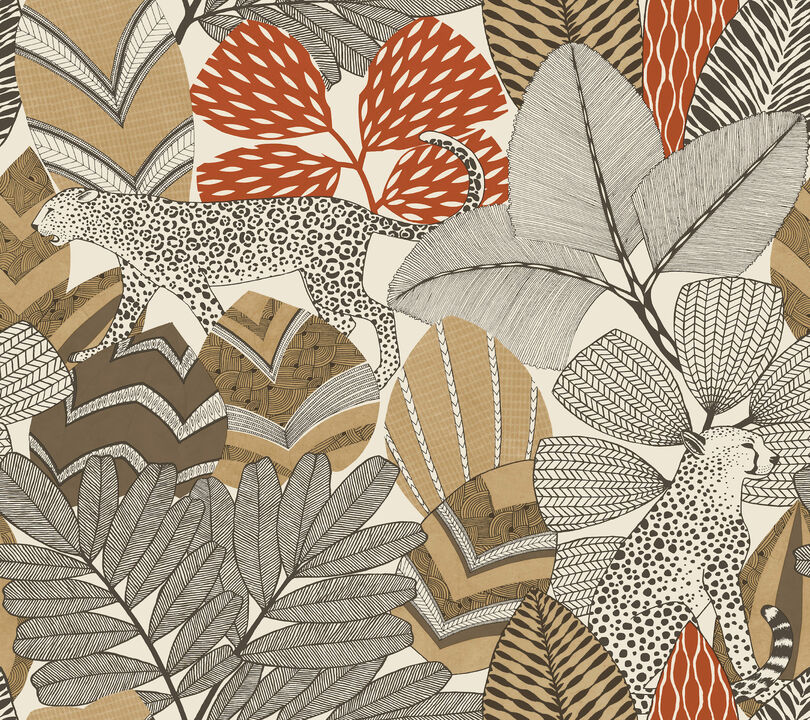 Namiri Ochre Wallpaper (Set of 2)