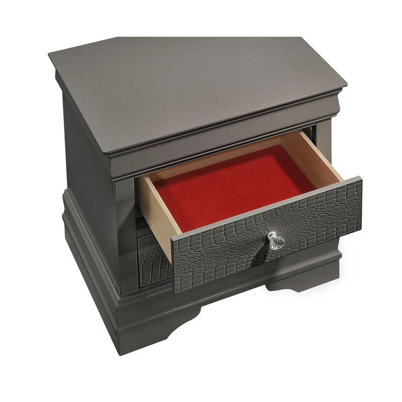Virestiq Textured 2-Drawer Nightstand image number 8