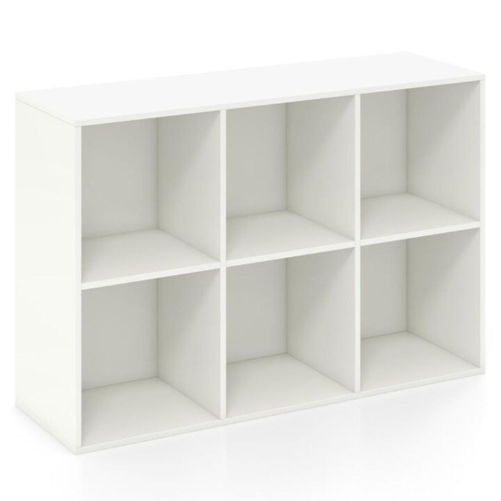 Hivvago Modern 6-Cube Bookcase with Anti-tipping Kits for Bedroom Living Room