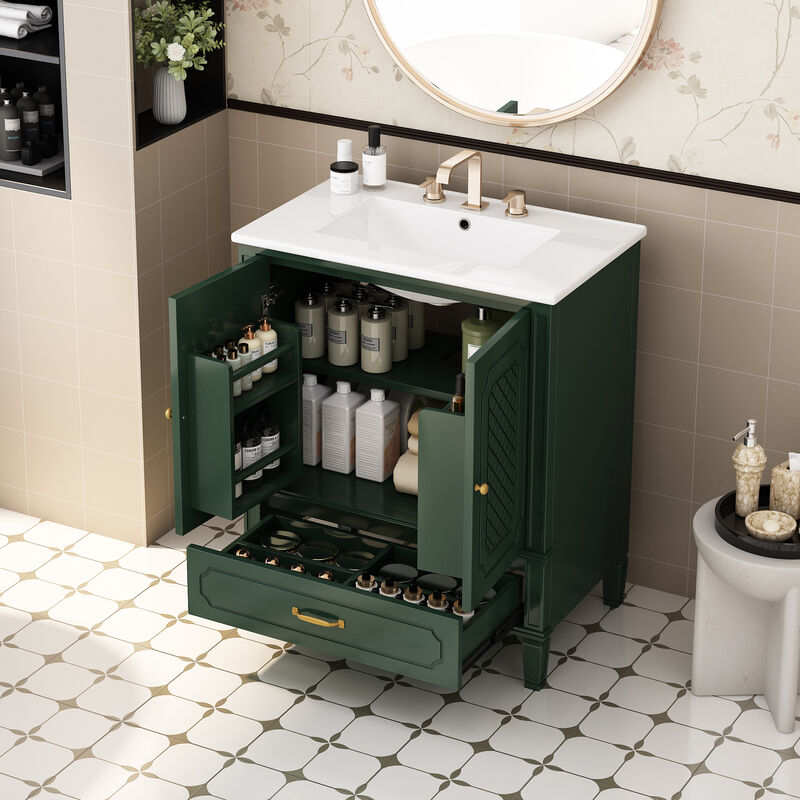 Merax Freestanding Bathroom Vanity with Sink